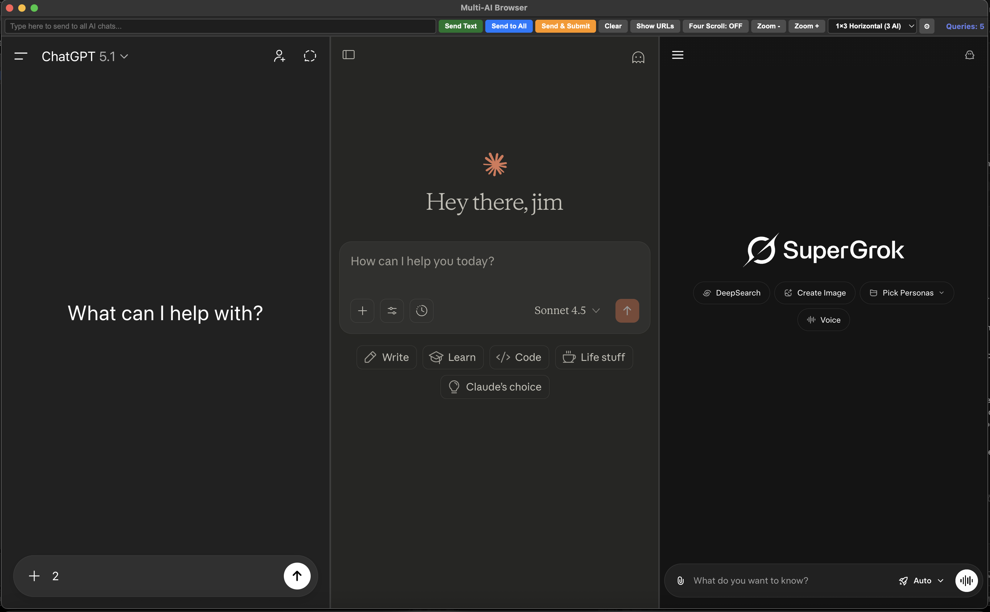 Multi-AI Browser Preview